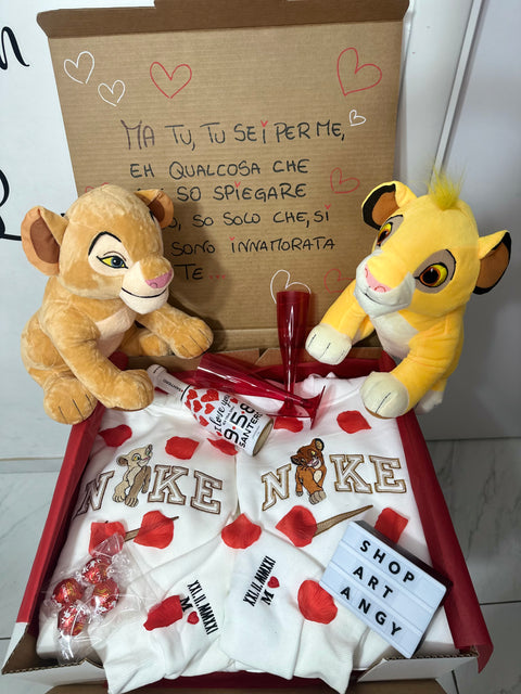 BOX Simba e Nala con 2 pupazzi