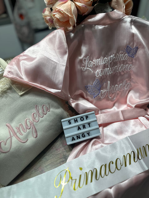 Set Kimono+borsa+fascia+box