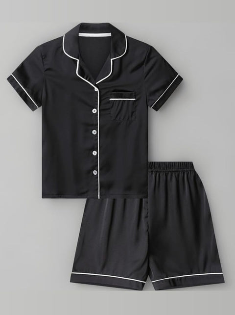 Pigiama blu/nero