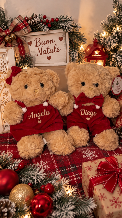 Orsetto teddy Rosso