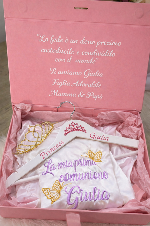 Box Completa Sottoveste Kimono corona scatola & gruccia (Copia)