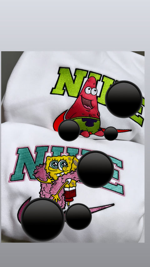 Felpa logo personalizzato spongebob