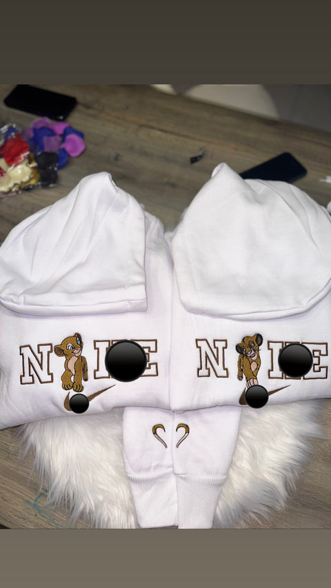 Felpa singola logo nala & simba+logo polso