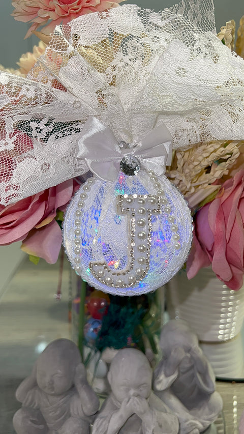 Pallina Natale Luxury con luci interne