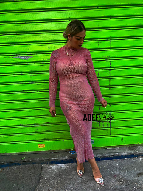 Abito gioiello fucsia