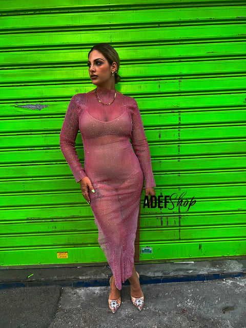 Abito gioiello fucsia