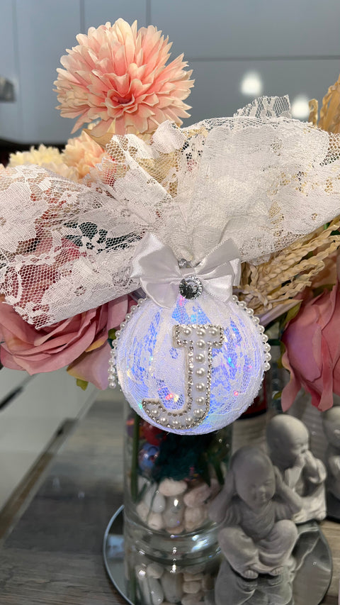 Pallina Natale Luxury con luci interne