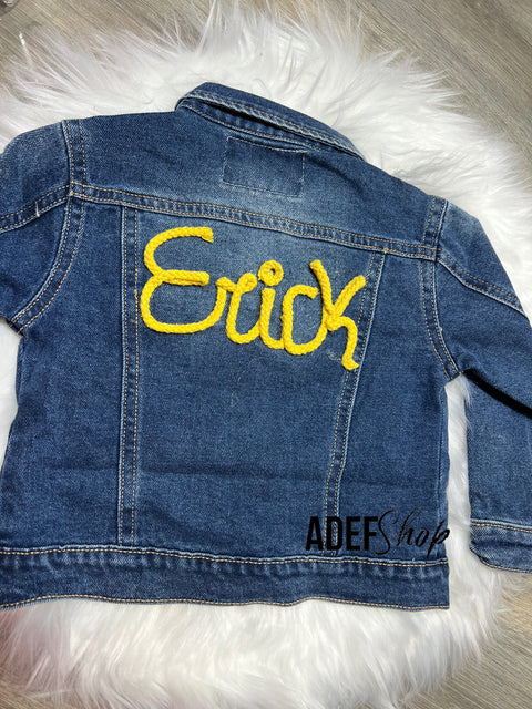 Giacca jeans baby da personalizzare unisex