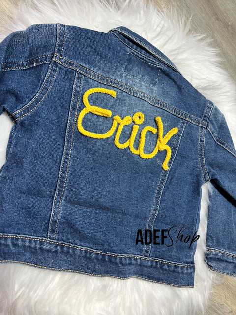 Giacca jeans baby da personalizzare unisex